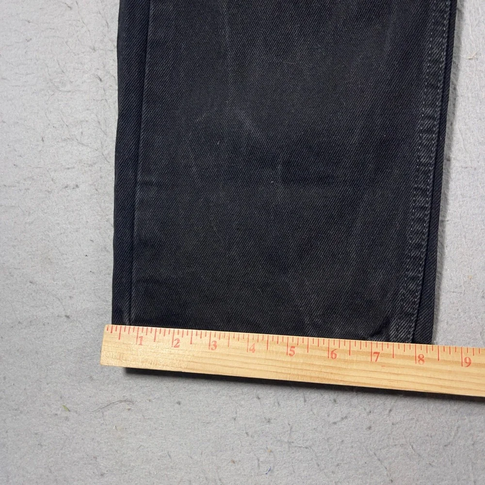 Levi's 505 Regular Fit Jeans Men 36x30 Black Denim Straight Leg Casual Everyday‎
